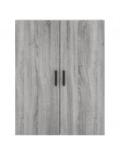 Mobile a Parete Grigio Sonoma 69,5x34x90 cm 2