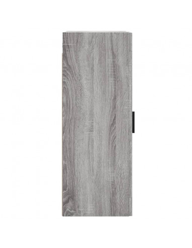 Mobile a Parete Grigio Sonoma 34,5x34x90 cm Legno Multistrato