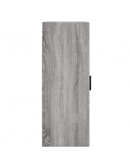 Mobile a Parete Grigio Sonoma 34,5x34x90 cm Legno Multistrato