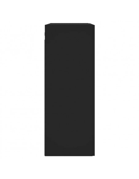 Mobile a Parete Nero 69,5x34,90 cm in Legno Multistrato