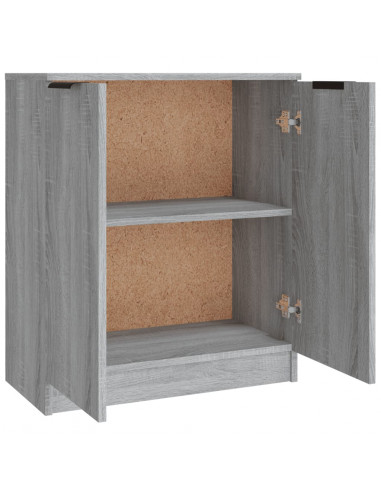Credenze 3 pz Grigio Sonoma in Legno Multistrato