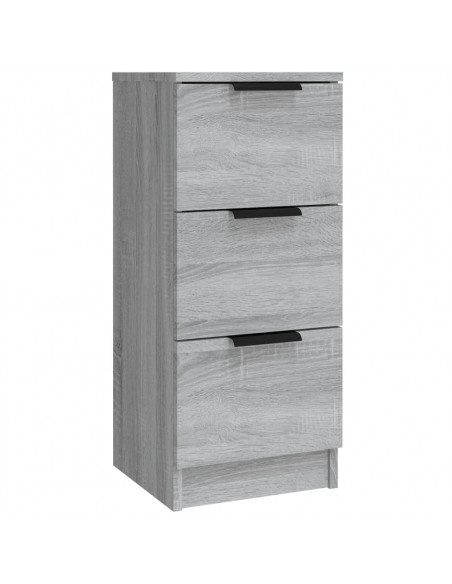 Credenze 3 pz Grigio Sonoma in Legno Multistrato
