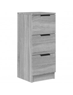 Credenza Grigio Sonoma 30x30x70 cm in Legno Multistrato 2