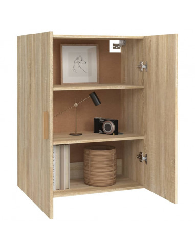 Armadietto Pensile a Parete Rovere Sonoma 69,5x34x90 cm