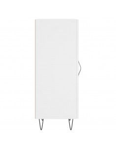 Credenza Bianca 34,5x34x90 cm in Legno Multistrato 2