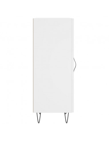 Credenza Bianca 34,5x34x90 cm in Legno Multistrato
