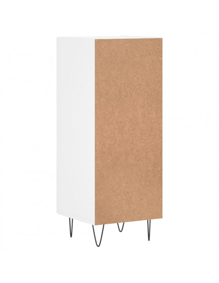 Credenza Bianca 34,5x34x90 cm in Legno Multistrato
