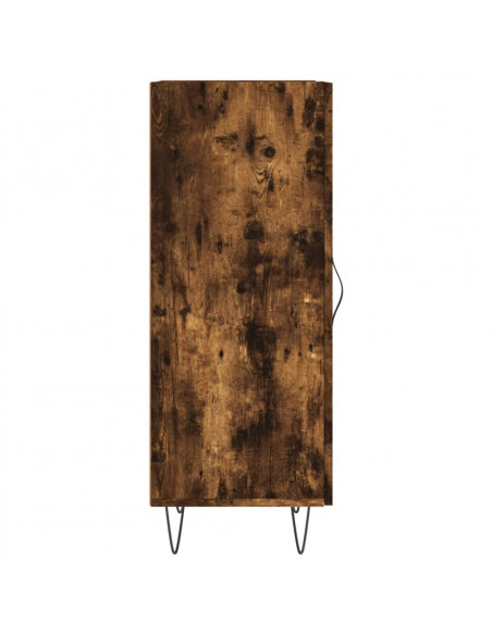 Credenza Rovere Fumo 34,5x34x90 cm in Legno Multistrato