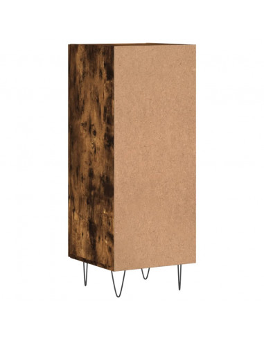 Credenza Rovere Fumo 34,5x34x90 cm in Legno Multistrato