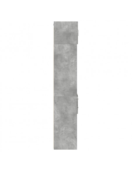 Mobile Sottile Grigio Cemento 40x42,5x225 cm in Truciolato