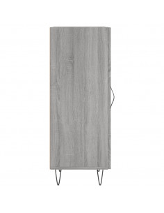 Credenza Grigio Sonoma 34,5x34x90 cm in Legno Multistrato 2