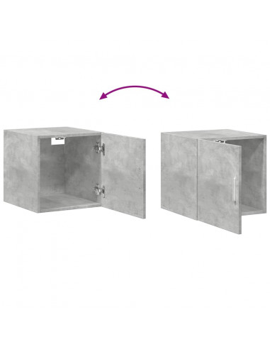 Mobile Sottile Grigio Cemento 40x42,5x225 cm in Truciolato