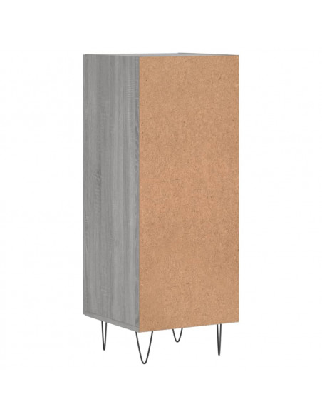 Credenza Grigio Sonoma 34,5x34x90 cm in Legno Multistrato
