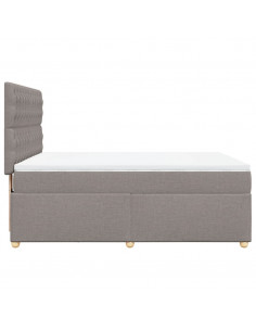 Giroletto a Molle con Materasso Tortora 140x200 cm in Tessuto 2