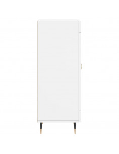 Credenza Bianca 34,5x34x90 cm in Legno Multistrato 2