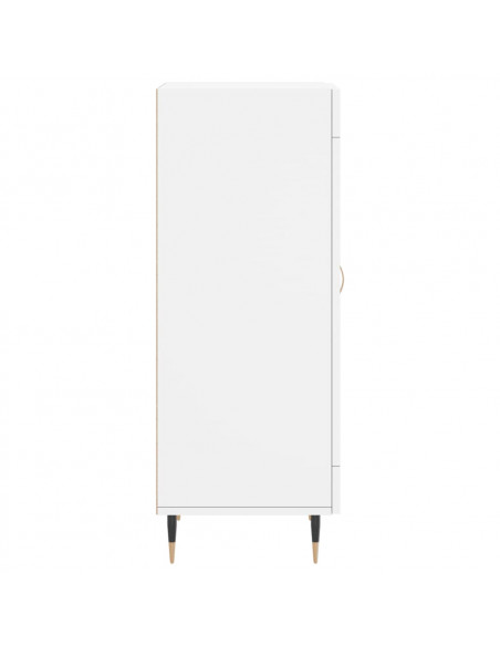 Credenza Bianca 34,5x34x90 cm in Legno Multistrato