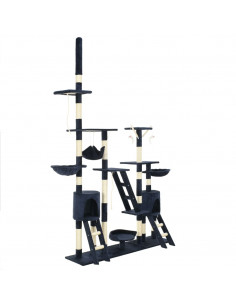 Albero per Gatti con Tiragraffi in Sisal 230-250 cm Blu 2