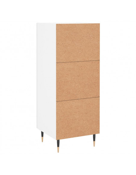 Credenza Bianca 34,5x34x90 cm in Legno Multistrato
