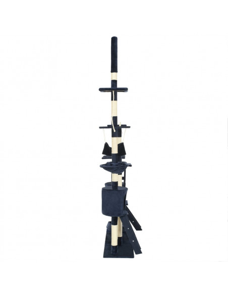 Albero per Gatti con Tiragraffi in Sisal 230-250 cm Blu