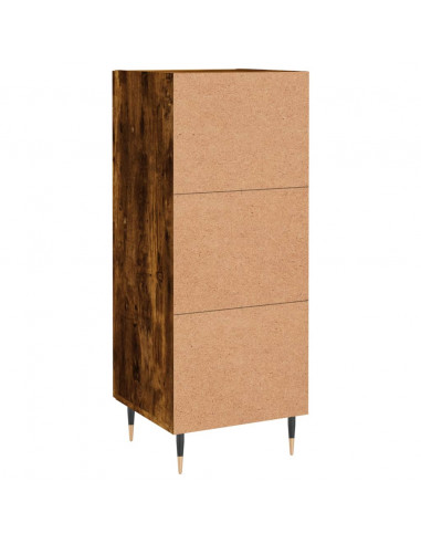 Credenza Rovere Fumo 34,5x34x90 cm in Legno Multistrato