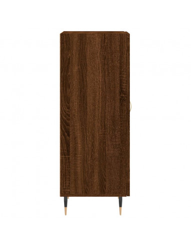 Credenza Rovere Marrone 34,5x34x90 cm in Legno Multistrato