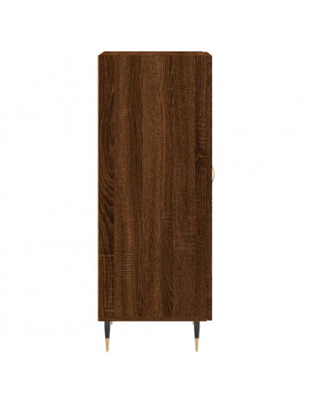 Credenza Rovere Marrone 34,5x34x90 cm in Legno Multistrato