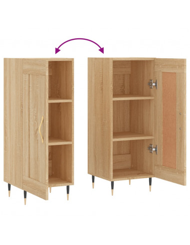 Credenza Rovere Sonoma 34,5x34x90 cm in Legno Multistrato