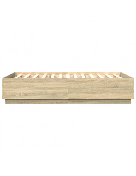 Giroletto Luci LED Rovere Sonoma 150x200 cm Legno Multistrato
