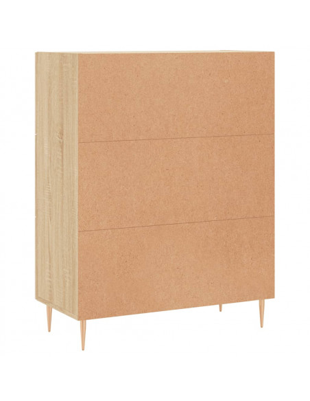 Credenza Rovere Sonoma 69,5x34x90 cm in Legno Multistrato