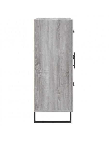 Credenza Grigio Sonoma 69,5x34x90 cm in Legno Multistrato