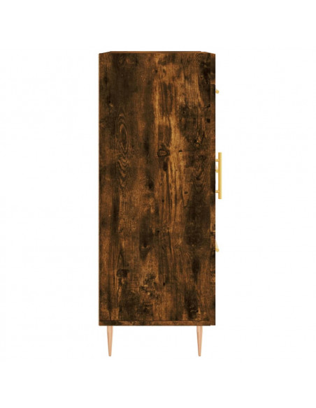 Credenza Rovere Fumo 69,5x34x90 cm in Legno Multistrato