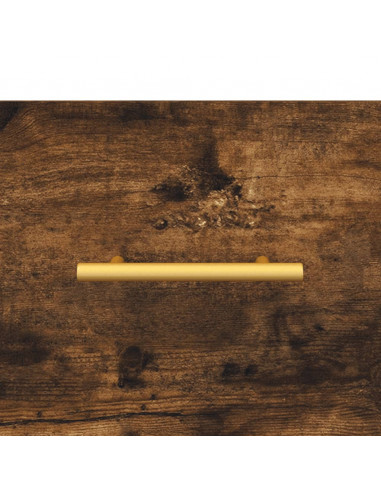 Credenza Rovere Fumo 69,5x34x90 cm in Legno Multistrato