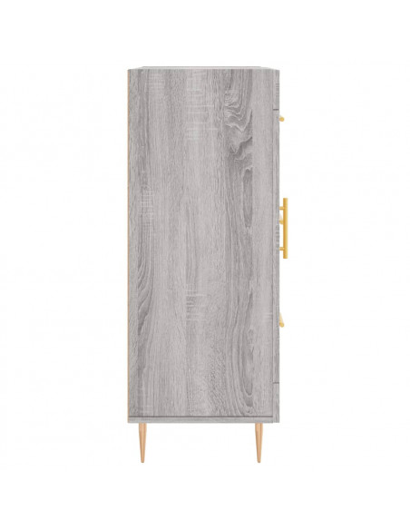 Credenza Grigio Sonoma 69,5x34x90 cm in Legno Multistrato