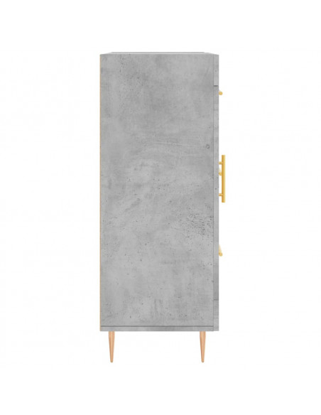 Credenza Grigio Cemento 69,5x34x90 cm in Legno Multistrato