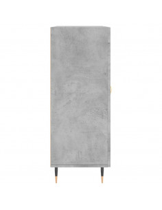 Credenza Grigio Cemento 69,5x34x90 cm in Legno Multistrato 2