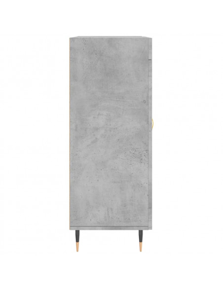 Credenza Grigio Cemento 69,5x34x90 cm in Legno Multistrato