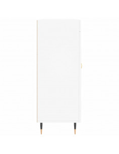 Credenza Bianca 69,5x34x90 cm in Legno Multistrato 2