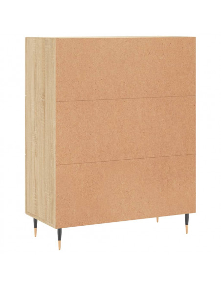 Credenza Rovere Sonoma 69,5x34x90 cm in Legno Multistrato