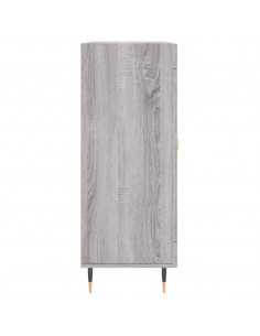 Credenza Grigio Sonoma 69,5x34x90 cm in Legno Multistrato 2