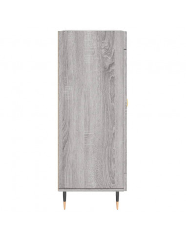 Credenza Grigio Sonoma 69,5x34x90 cm in Legno Multistrato