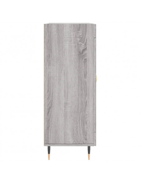 Credenza Grigio Sonoma 69,5x34x90 cm in Legno Multistrato