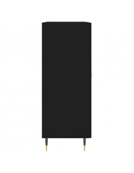 Credenza Nera 69,5x34x90 cm in Legno Multistrato