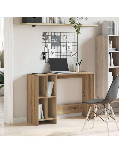 Scrivania Rovere Artigianale 102,5x35x75cm in Legno Multistrato