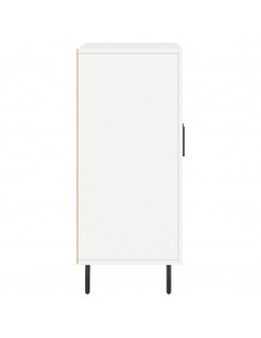 Credenza Bianca 90x34x80 cm in Legno Multistrato 2