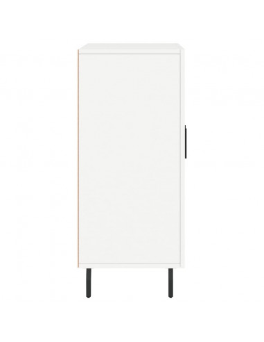 Credenza Bianca 90x34x80 cm in Legno Multistrato