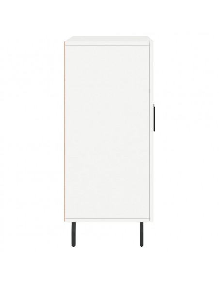 Credenza Bianca 90x34x80 cm in Legno Multistrato