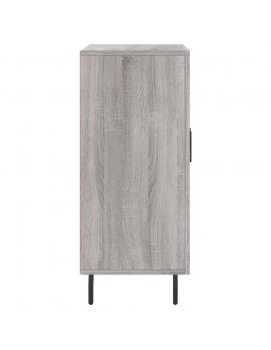 Credenza Grigio Sonoma 90x34x80 cm in Legno Multistrato