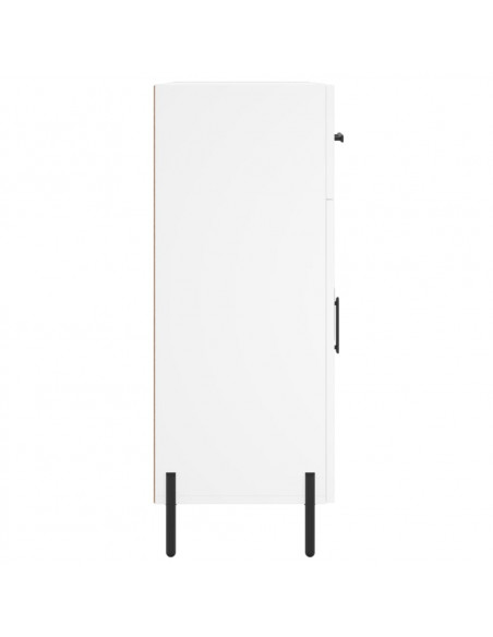 Credenza Bianca 69,5x34x90 cm in Legno Multistrato