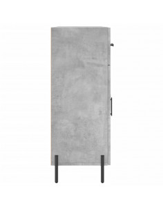 Credenza Grigio Cemento 69,5x34x90 cm in Legno Multistrato 2