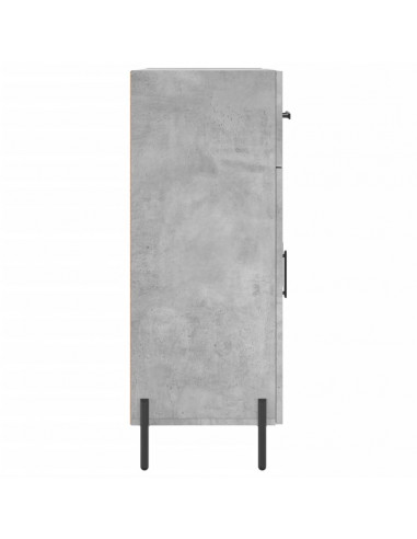 Credenza Grigio Cemento 69,5x34x90 cm in Legno Multistrato